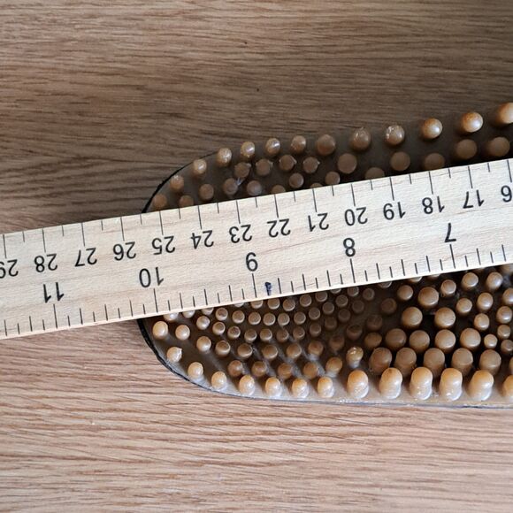 Birkenstock Women’s 8 EU 39 Brown Leather Noppy Strap Massage Sandals Germany - Picture 7 of 10